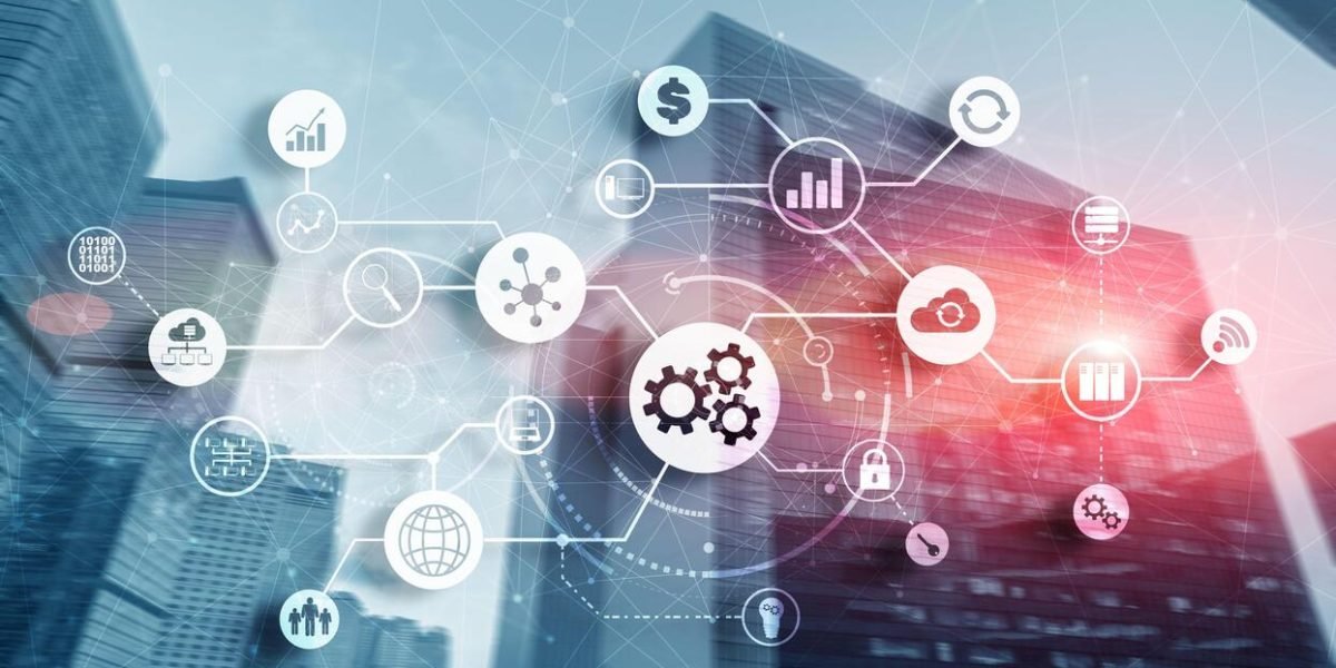 fintech-financial-technology-and-business-concept-on-modern-city-background-photo